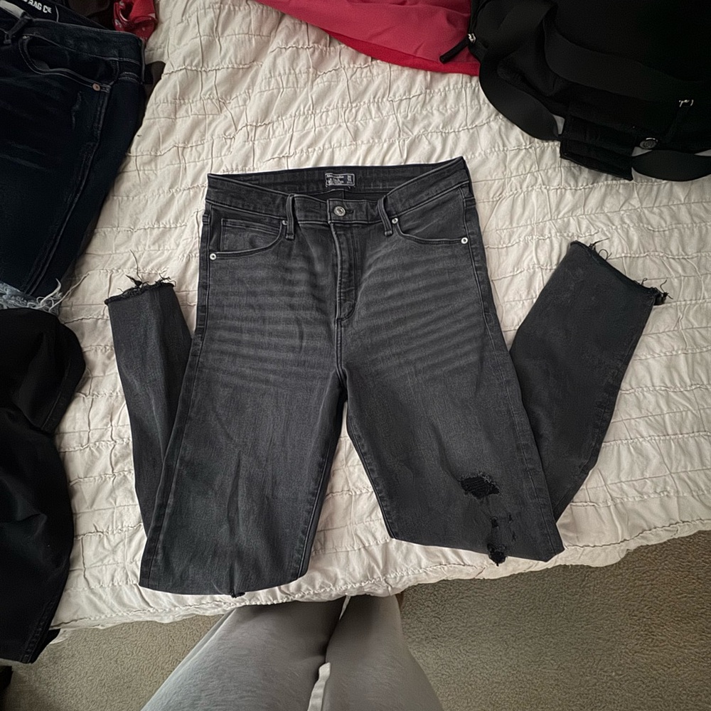 Abercrombie & Fitch Charcoal Jeans